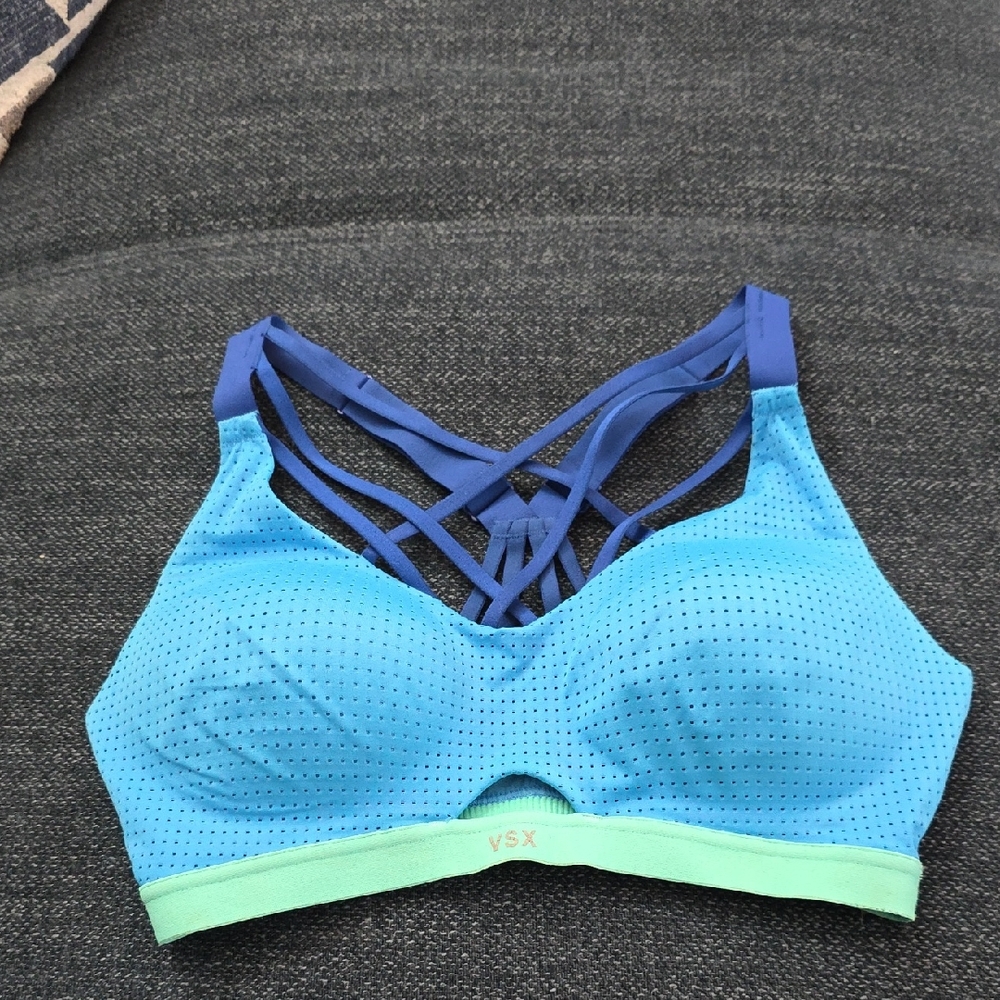 Victoria's Secret Blue and Green Sports Bra